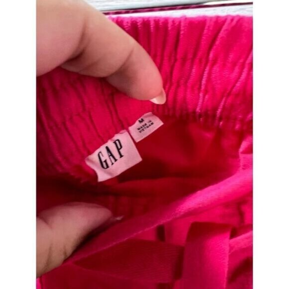 Gap Womens Red Drawstring‎ Elastic Waist Cotton Shorts Size M - Picture 3 of 3